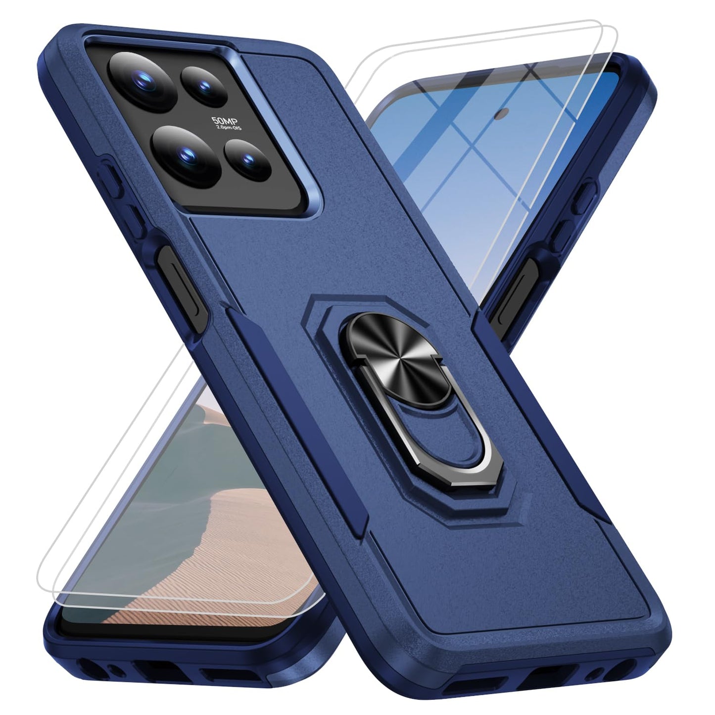 Bonkier for Motorola Moto G Power 5G 2025 Case [15 FT Military Grade Drop Protection] with 2X Tempered Glass Screen Protector, H