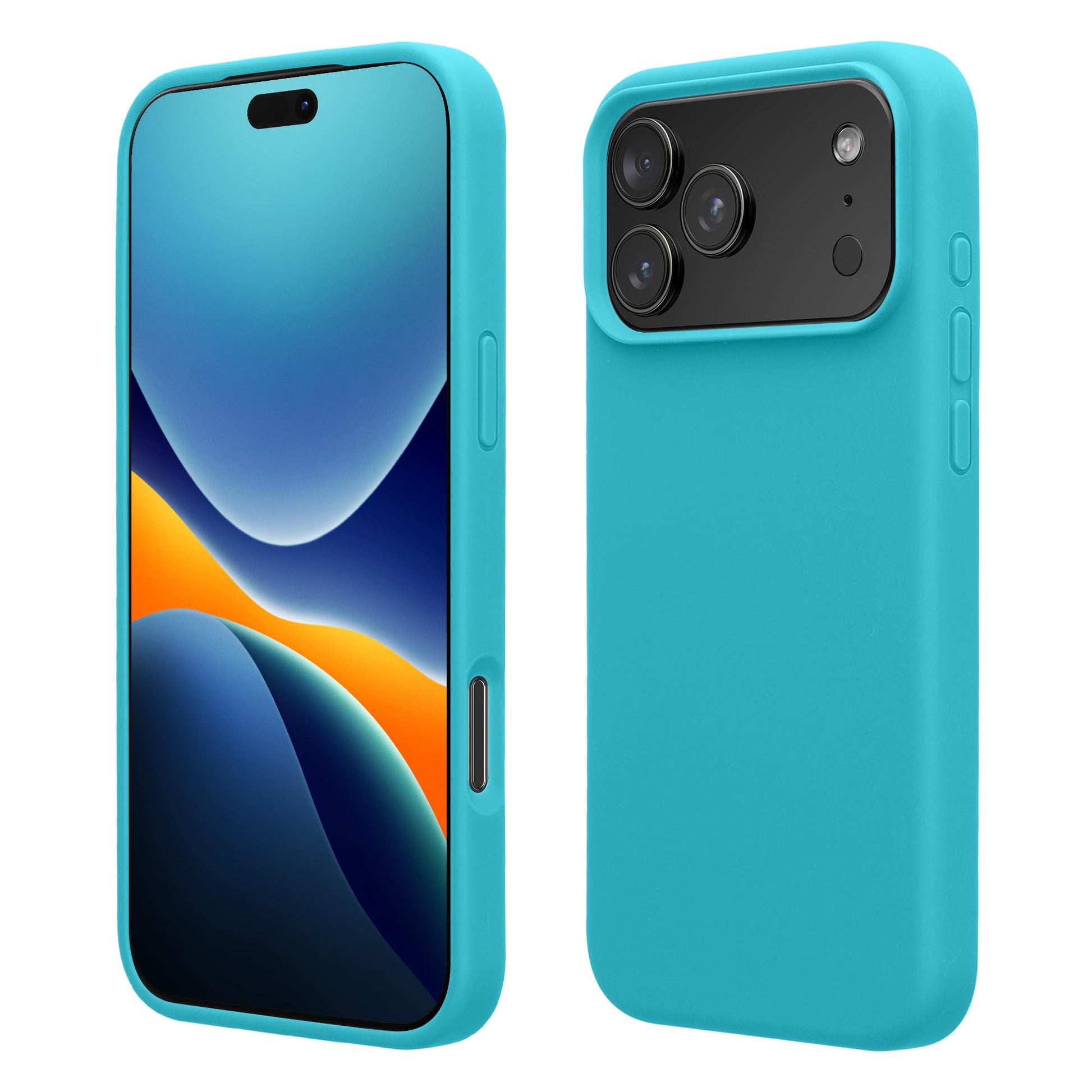 kwmobile Case Compatible with Apple iPhone 17 Pro Case - TPU Silicone Phone Cover with Soft Finish - Cool Glacier