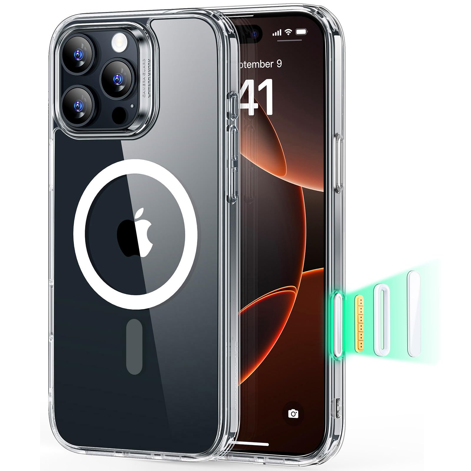 ESR for iPhone 16 Pro Max Case, Camera Control, Compatible with MagSafe, Shockproof Military-Grade Protection, Magnetic Phone Ca