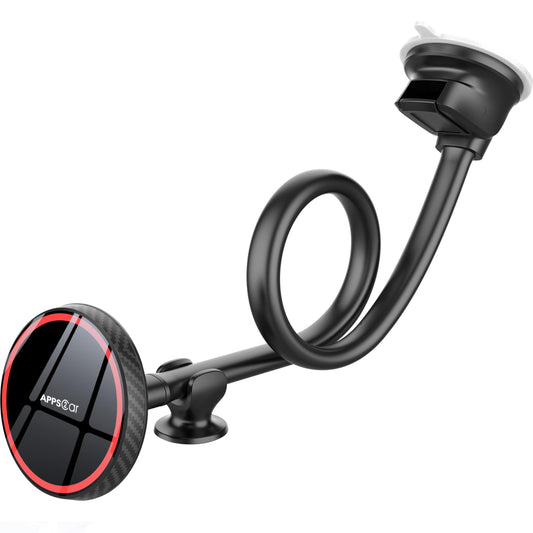 APPS2Car for Magsafe Car Mount Magnetic Phone Holder Upgraded 13-Inch Long Arm Suction Cup Windshield Mount fits iPhone 16 Pro M