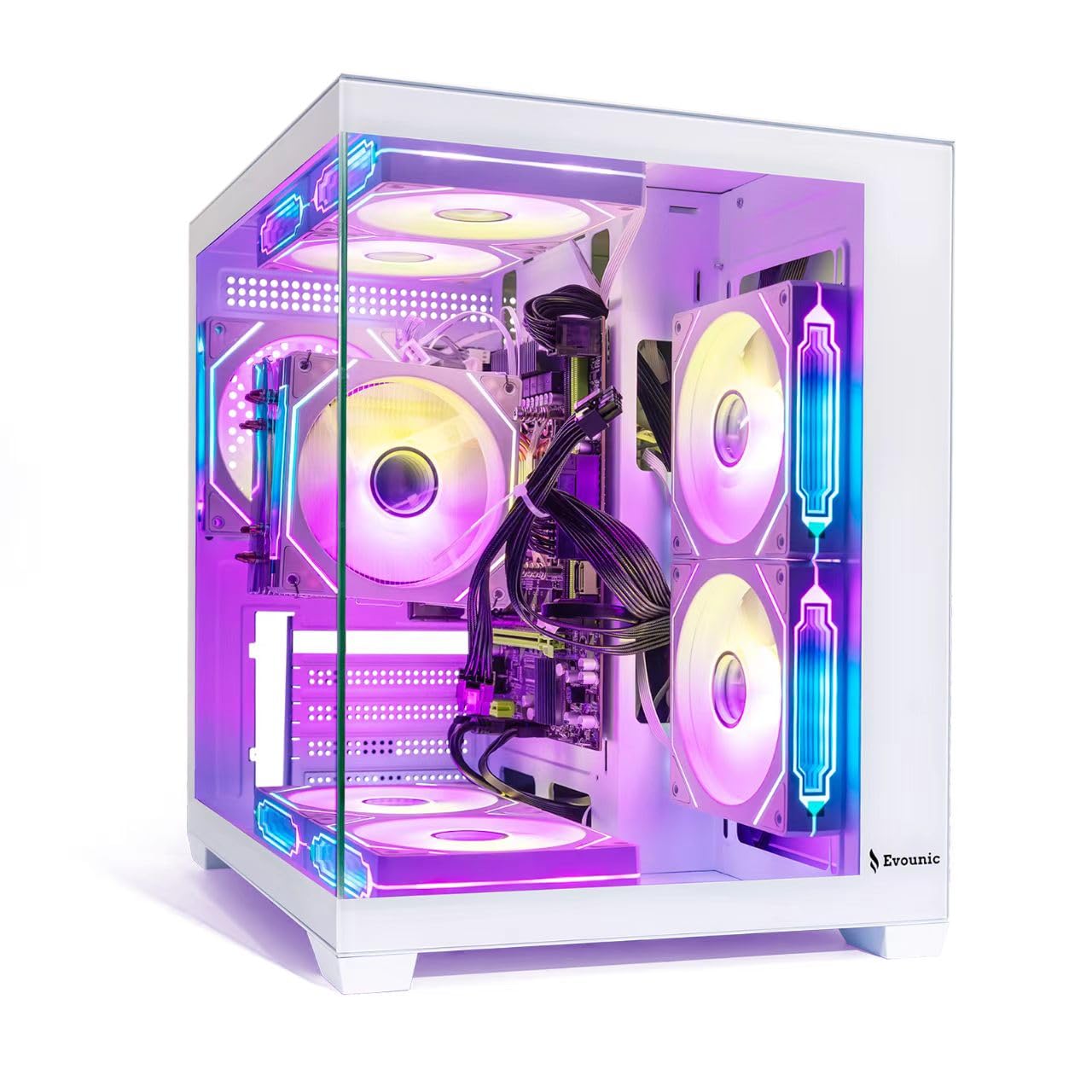 Gaming PC Desktop,Ryzen 5 5500 Up to 4.2GHz,16GB DDR4 RAM,GT1030 Graphics Card,1TB NVMe M.2 SSD, 650W Power Supply,Windows 11 Pr