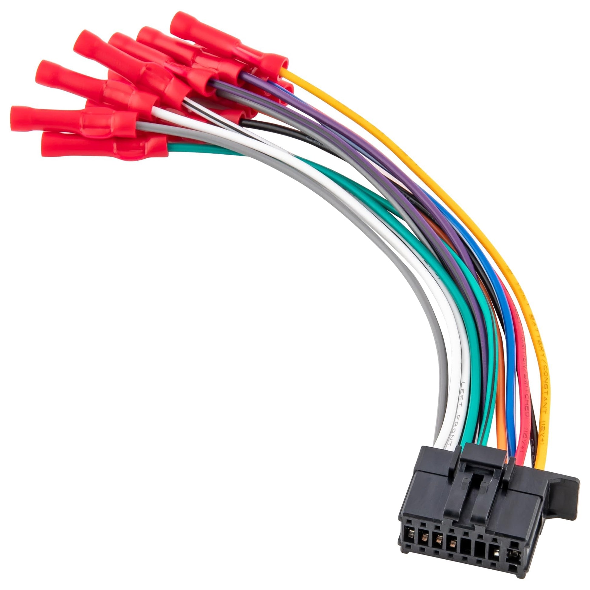 RED WOLF 16-Pin Radio Stereo Wiring Harness Compatible with Aftermarket Pioneer Radio DEH AVH AVIC MVH FH SPH w/Wire Connector B