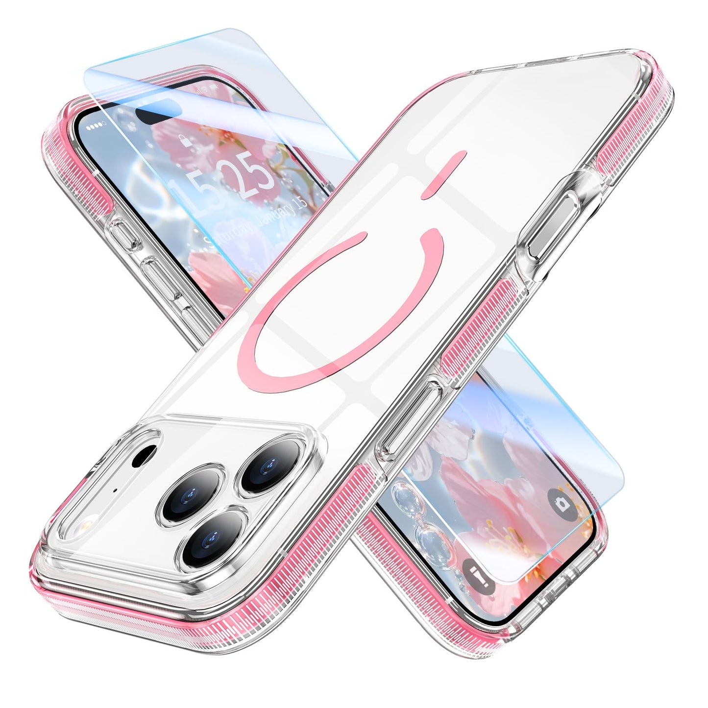 MILPROX Compatible with iPhone 17 Pro Max Case 6.9 inch - Compatible with MagSafe - Magnetic Clear Trasparent Design - Non Yello