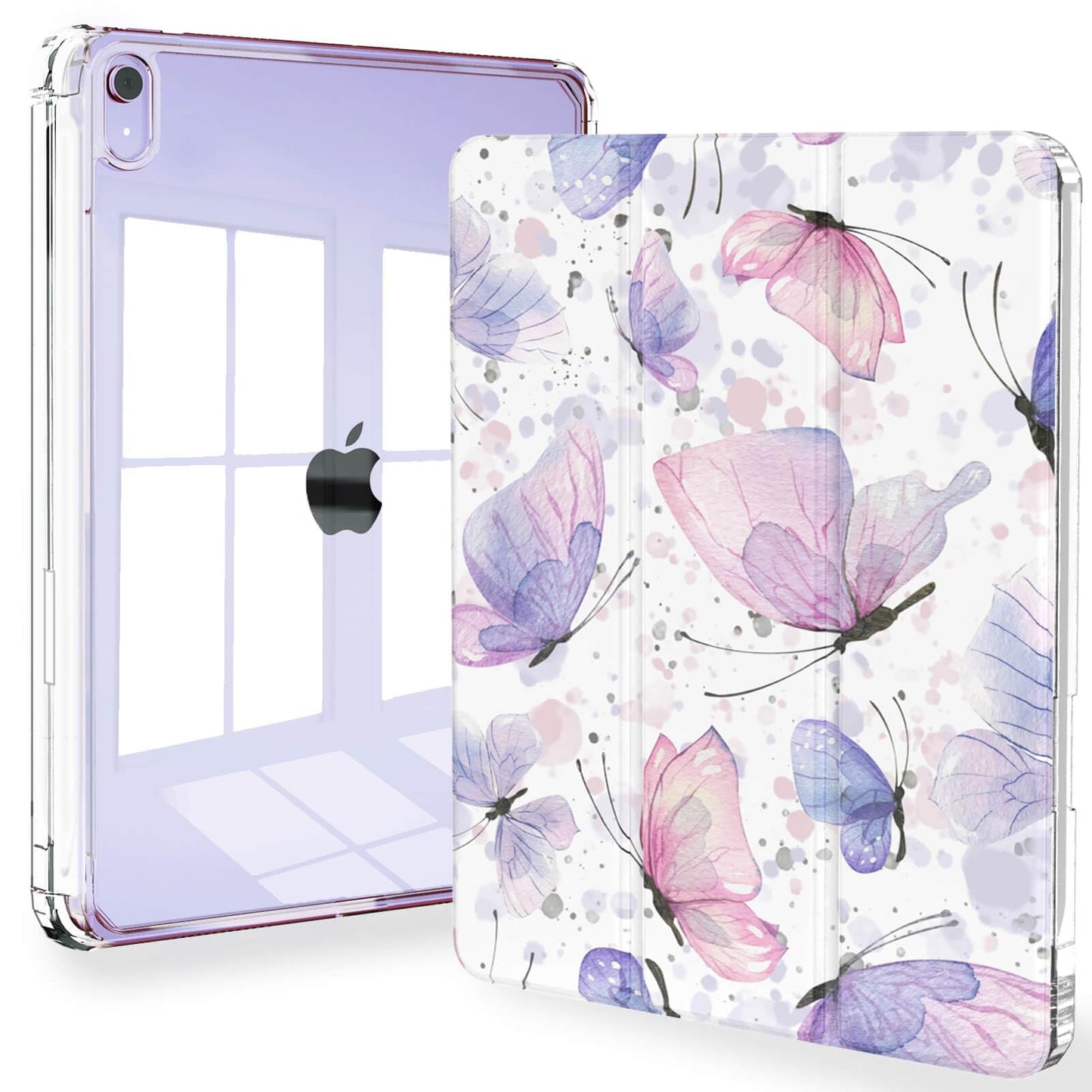 Feams Case for iPad mini 7 A17 Pro 2024/iPad Mini 6 2021, Slim Lightweight Trifold iPad mini 7 A17 Pro Case 8.3 Inch 2024 Clear