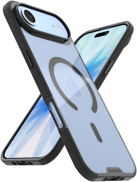 Smartish iPhone Air MagSafe Clear Case - Gripmunk Magnetic Slim Case [Lightweight + Protective] Anti-Yellowing Thin Grip Clear C