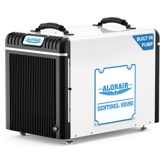 ALORAIR Basement/Crawlspace Dehumidifiers 198 PPD (Saturation), 90 Pints (AHAM), 5 Years Limited Warranty, Condensate Pump, Auto