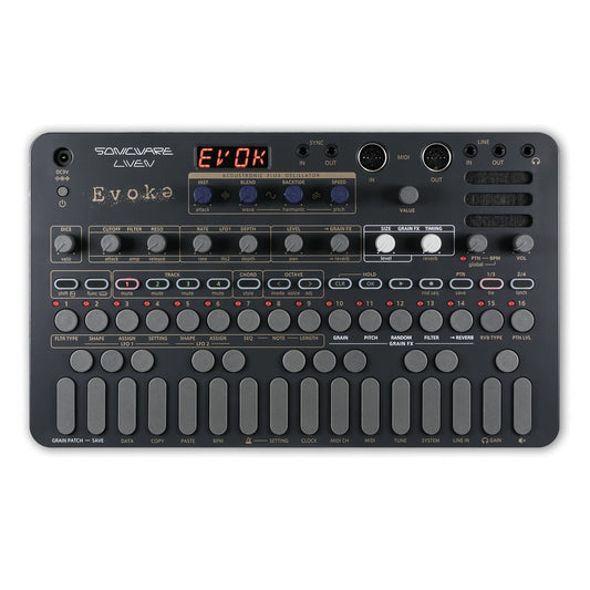 Sonicware Liven Evoke [Acoustronic Synthesizer with Granular Effect] - Portable Synthesizer for Cinematic Ambient and Post-Class