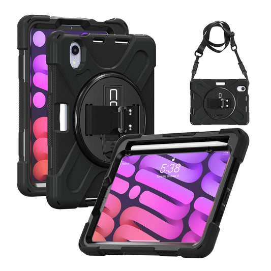 CODi Rugged Case for iPad Mini 6/iPad Mini A17 Pro | 360 Protection, Drop-Test Certified, Rotating Kickstand