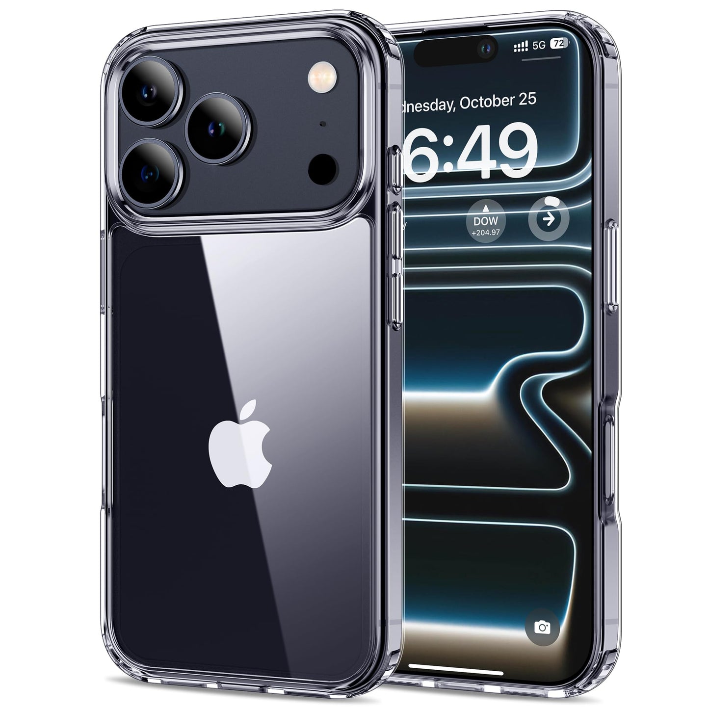 HOOMIL Case for iPhone 17 Pro Max 6.9-Inch, Non-Yellowing, Drop Protection, Anti-Scratch Transparent Hard Back Phone Cover - Cry