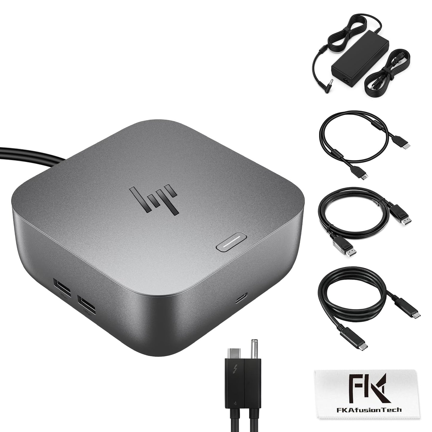 HP Docking Station for Laptop Dual Monitor and Charging Bundle - HP Thunderbolt 4 Ultra 180W G6 Dock with 180W AC Adapter, HDMI