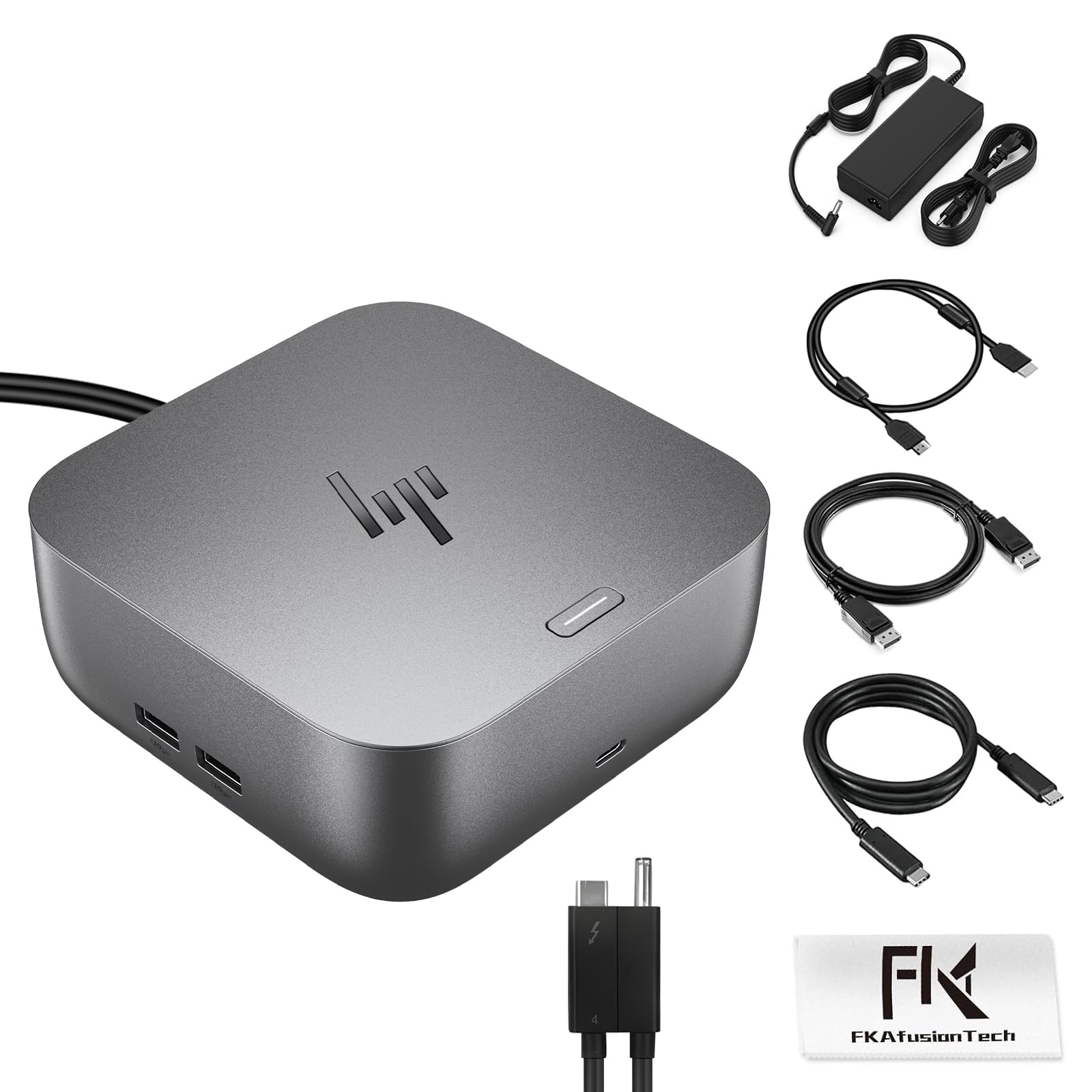 HP Docking Station for Laptop Dual Monitor and Charging Bundle - HP Thunderbolt 4 Ultra 180W G6 Dock with 180W AC Adapter, HDMI