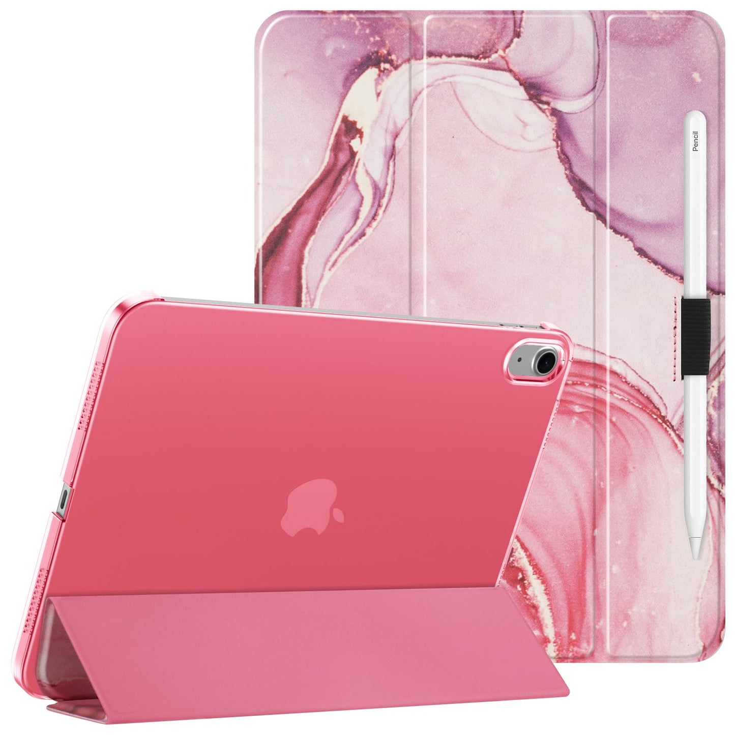 HGWALP Clear Case for iPad (A16) 11th Generation 11 Inch (2025),iPad 10th Generation 10.9 (2022),Stand Cover with Hard Transluce