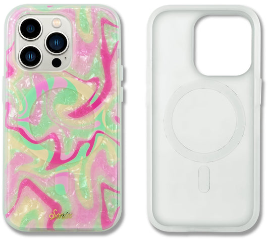 Sonix Case for iPhone 14 Pro | Compatible with MagSafe | 10ft Drop Tested | Strawberry Matcha