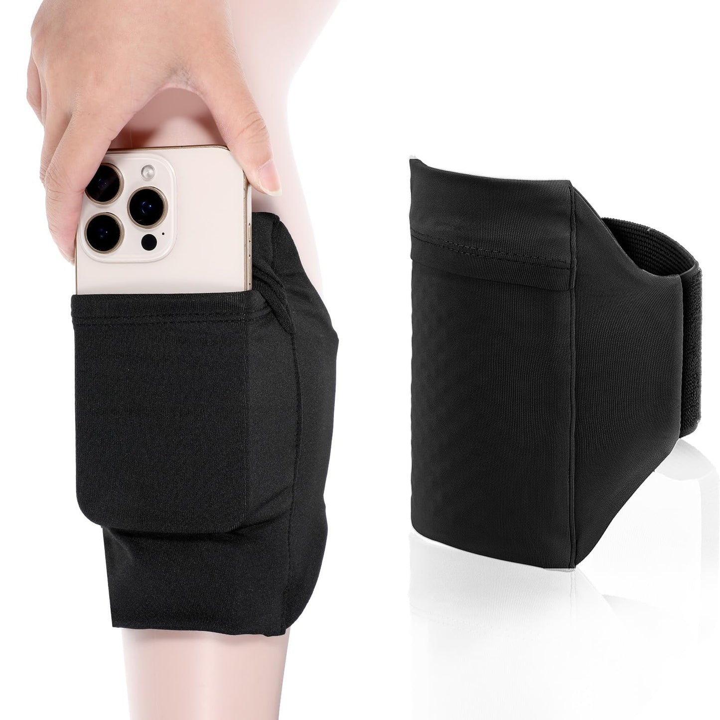 XLIUAX Leg Phone Holder, Cell Phone Leg Straps Ankle Wallet Thigh Holder Wallet Calf Straps Adjustable Arm Pouch Non Slip Sports
