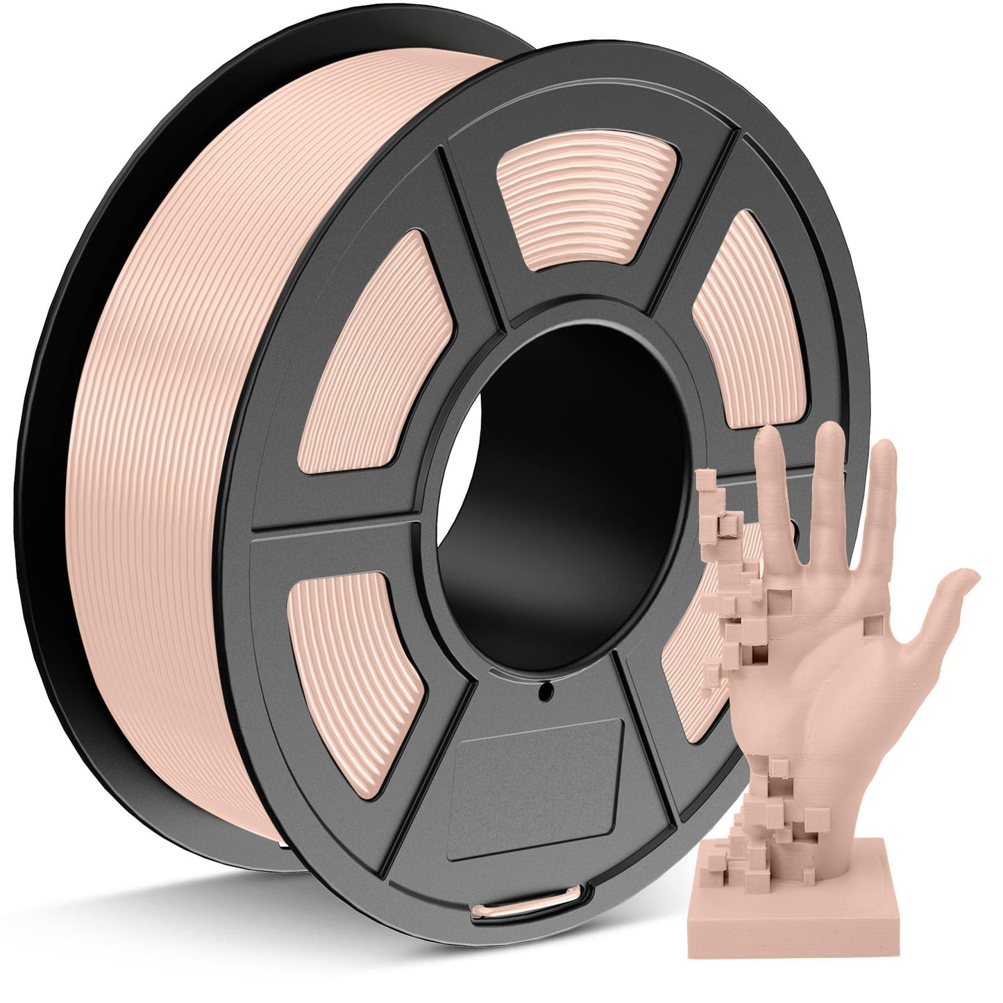 JAYO PLA 3D Printer Filament, 1.75mm PLA Printing Material Dimensional Accuracy +/- 0.02mm, 1KG Spool Consumables fit for FDM 3D