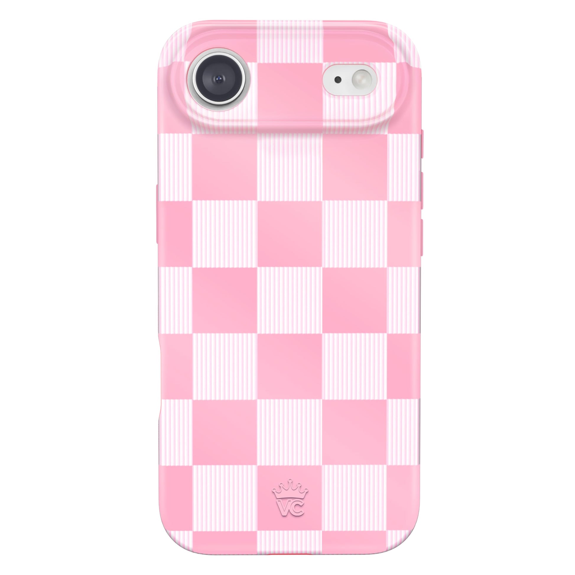 VELVET CAVIAR Case for iPhone 17 Air | Compatible with MagSafe | 10ft Drop Tested | Protective Designer Cases | Pink Vibe Checke