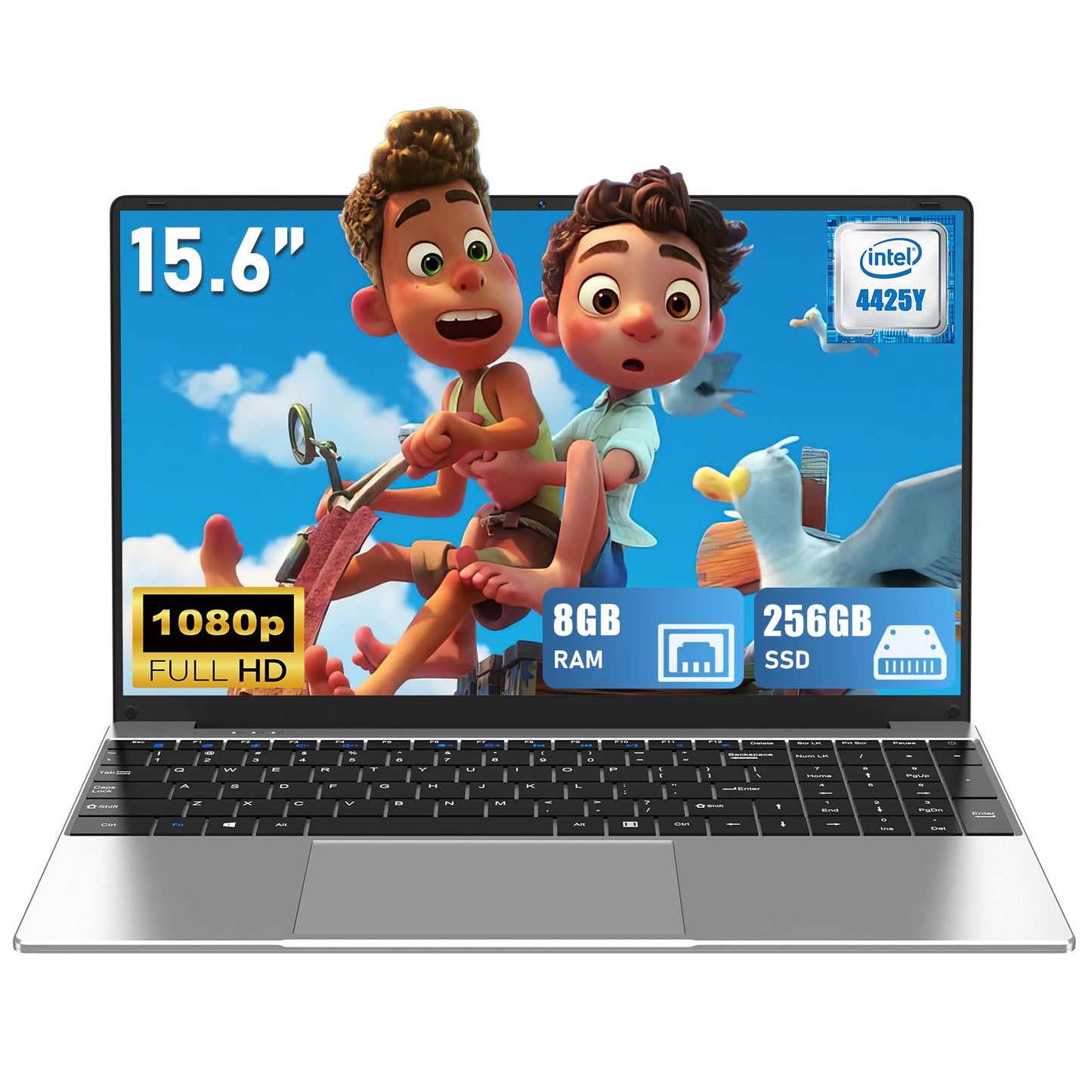 Laptop Computer, Windows 11 Pro Lap Top 2026 New, 15.6 Inch Laptop PC, 8GB RAM 256GB SSD, 4425Y Processor, IPS FHD 1920*1080P, 2