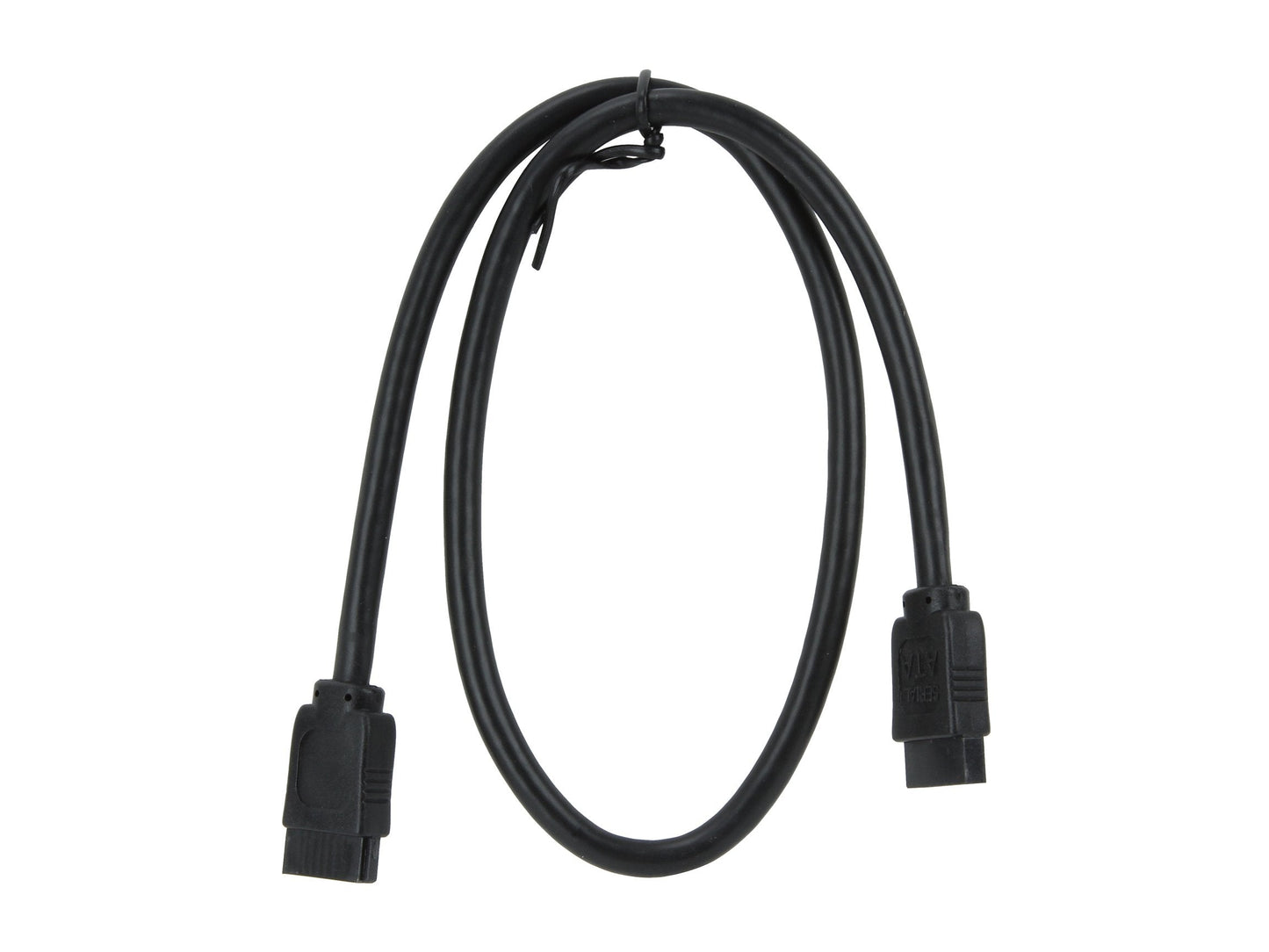 Nippon Labs SATA3-R-1.5FT-BK Sata3 Cable, Copper - 18-Inch Round Cable, Black