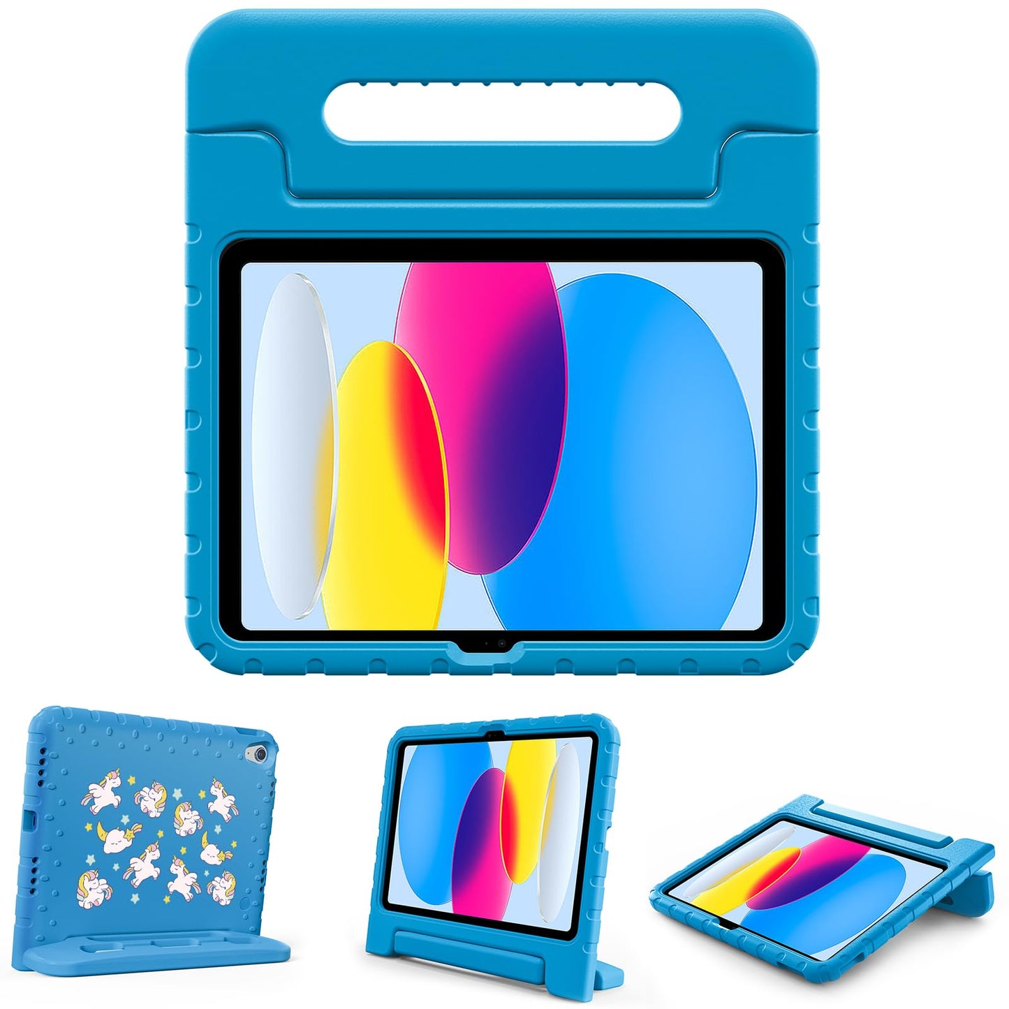 ProCase Kids Case for iPad A16 11th Generation 2025/iPad 10th Generation 2022 with Pencil Holder, iPad 11/10 Case Shockproof Lig