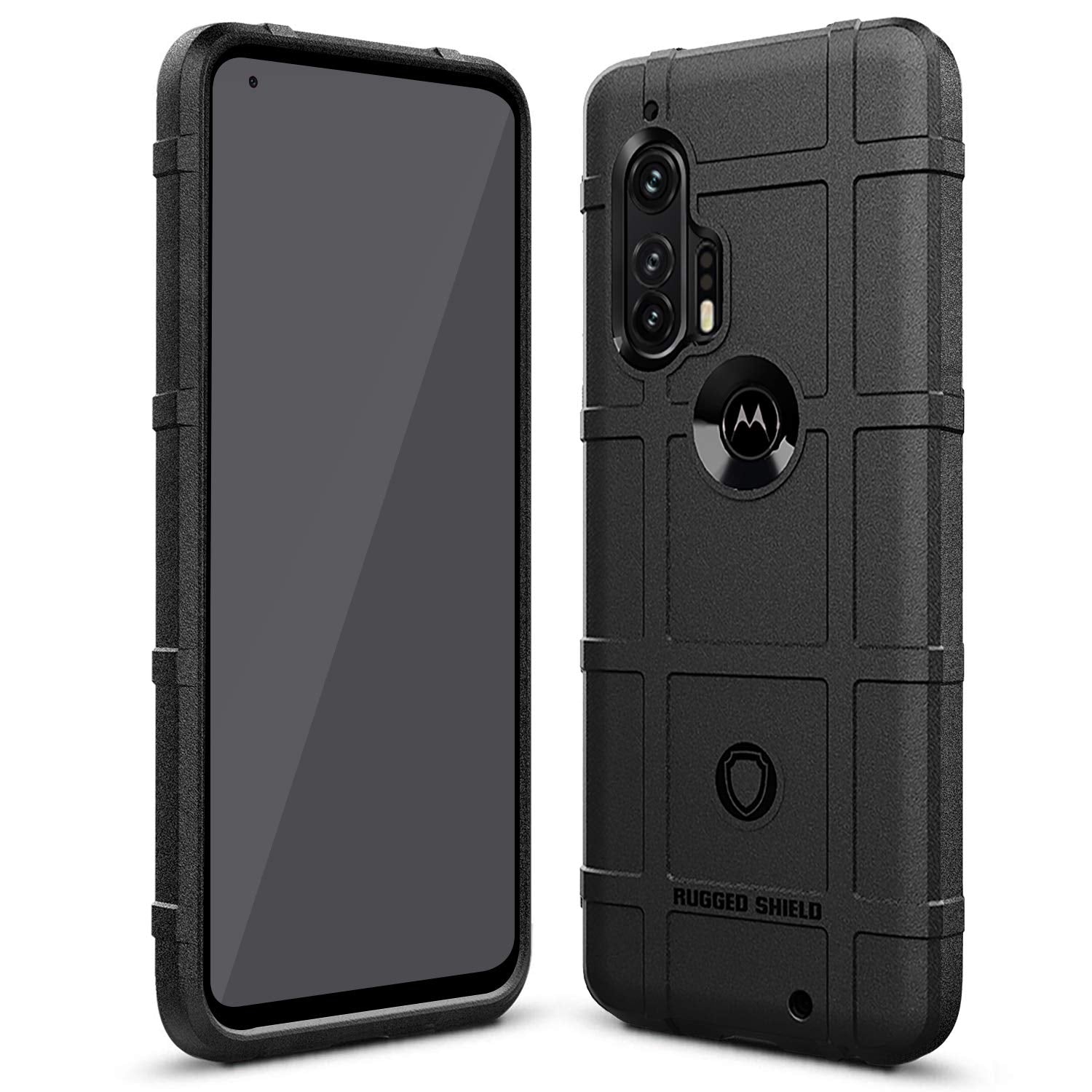 Sucnakp for Moto Edge Plus Case Moto Edge+ Case Heavy Duty Shock Absorption Phone Cases Impact Resistant Protective Cover(New Bl