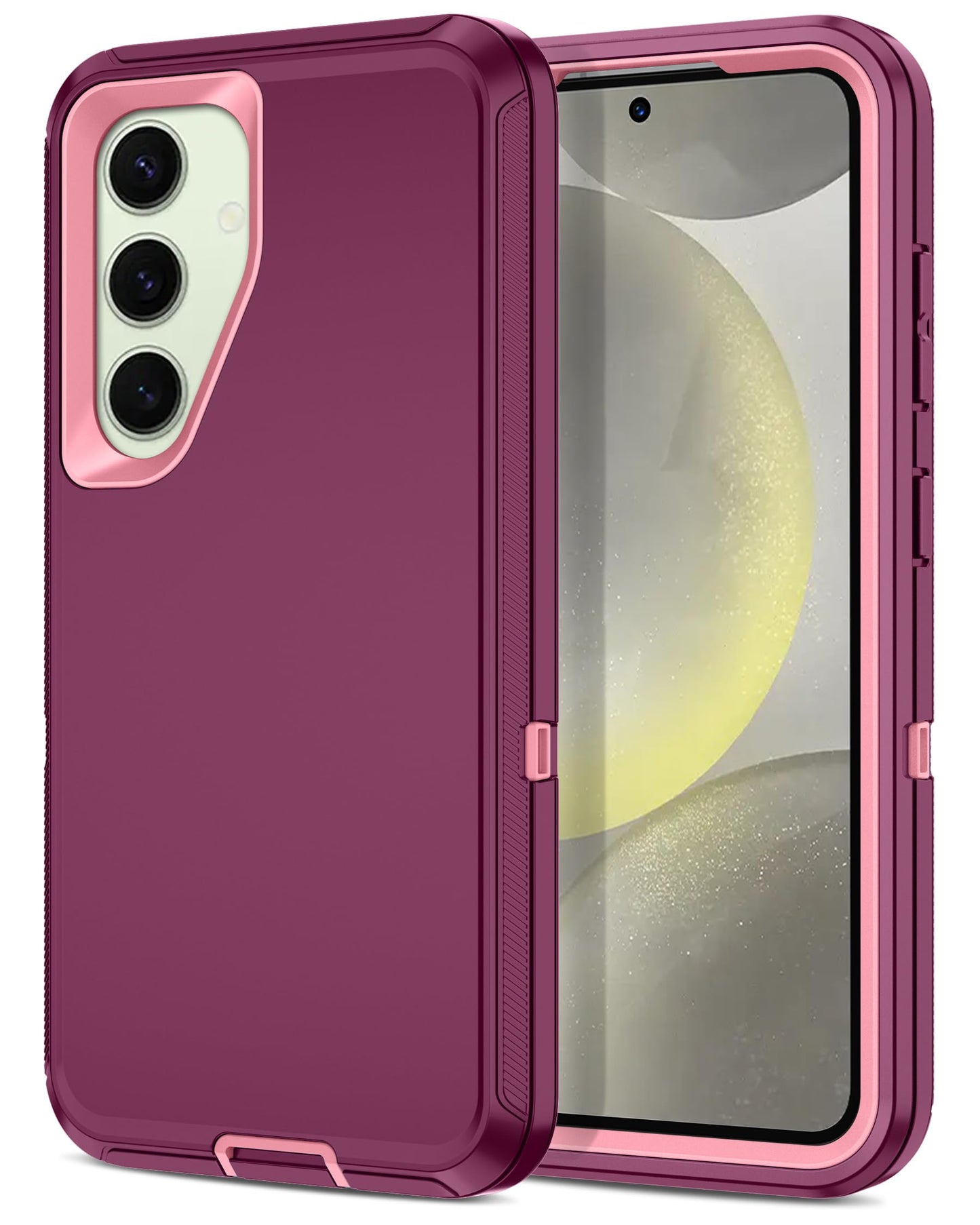 I-HONVA for Samsung Galaxy S24 Plus Case,Galaxy S25 Plus Case Shockproof Dust/Drop Proof 3-Layer Full Body Protection [Without S