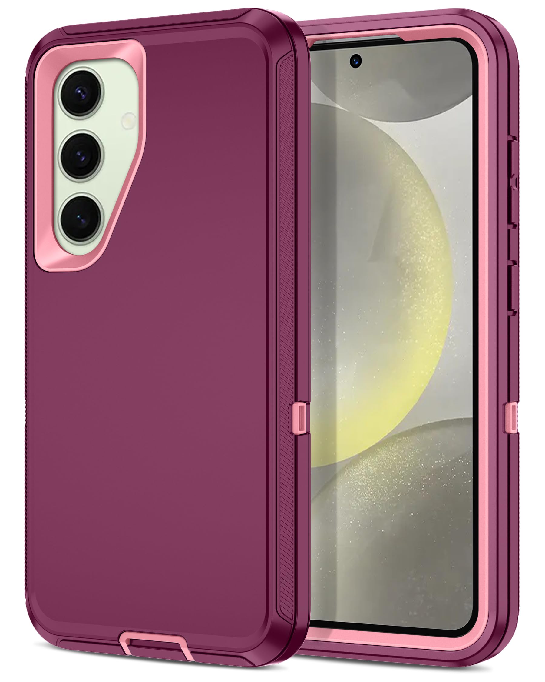 I-HONVA for Samsung Galaxy S24 Plus Case,Galaxy S25 Plus Case Shockproof Dust/Drop Proof 3-Layer Full Body Protection [Without S