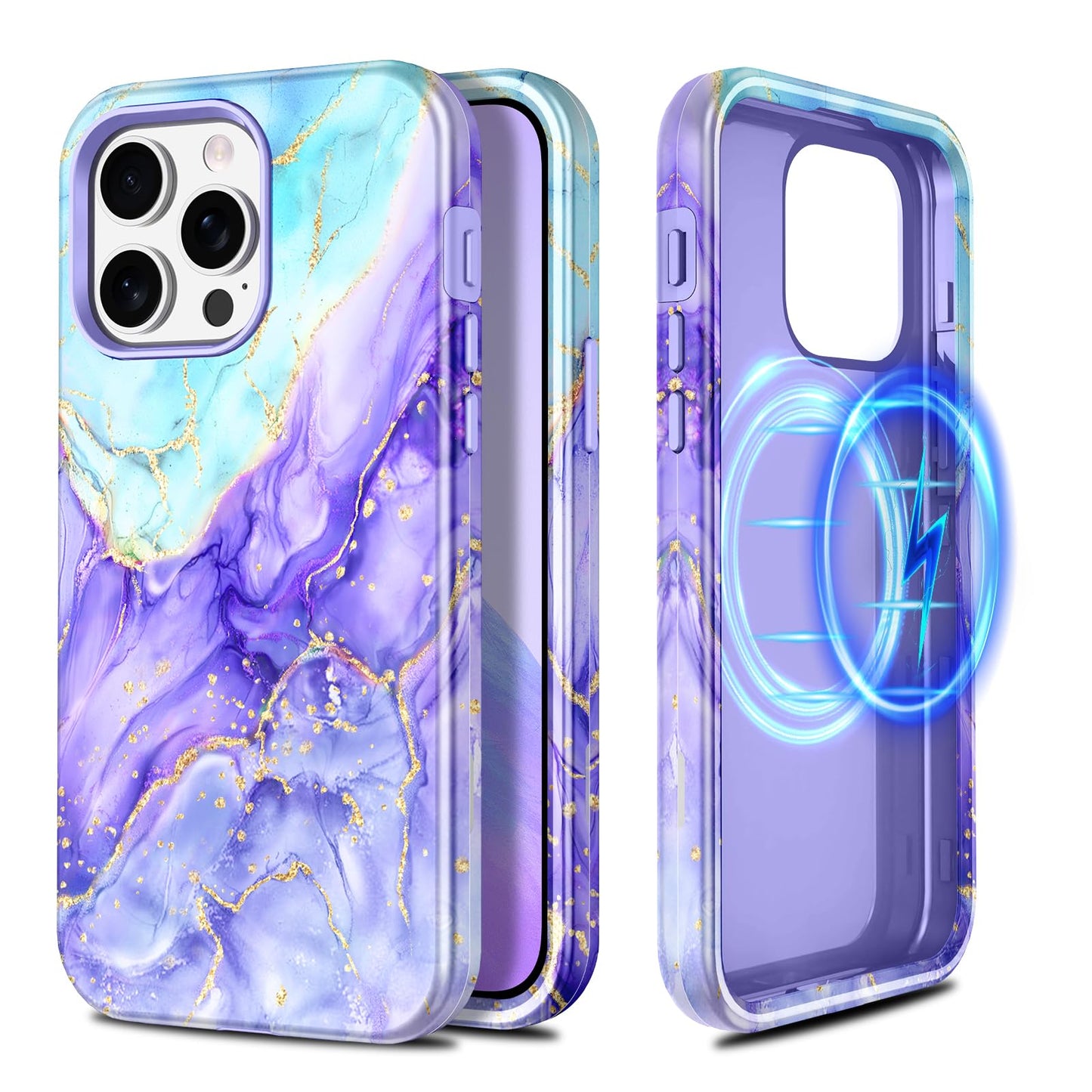 Casetego for iPhone 15 Pro Max Case,Compatible with MagSafe,[Military Grade Drop Test] Full Body Protection Slim Shockproof Rugg