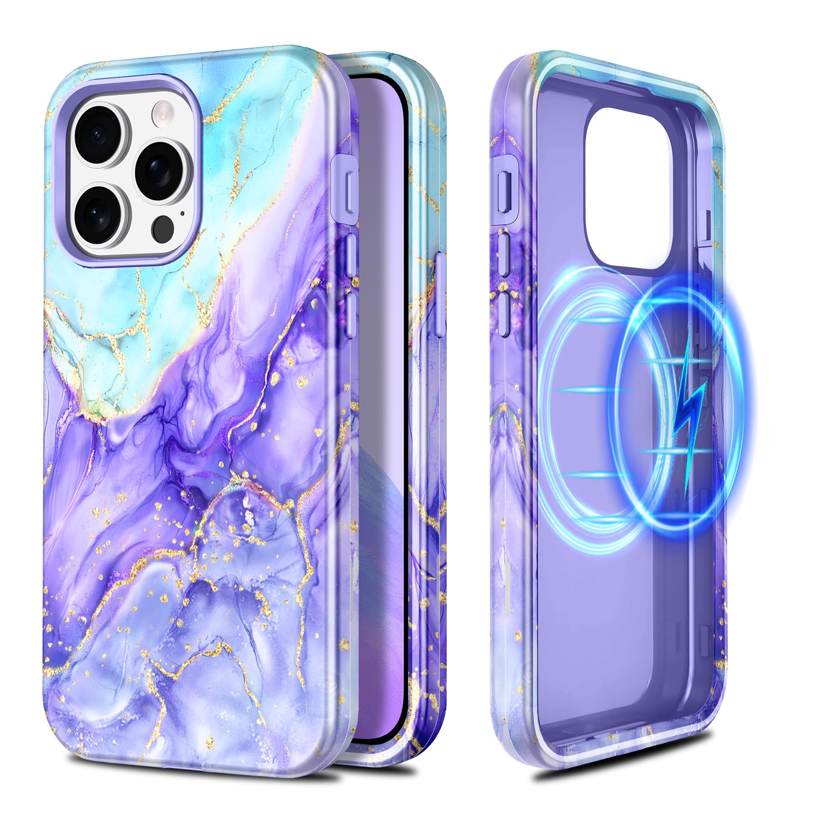 Casetego for iPhone 15 Pro Max Case,Compatible with MagSafe,[Military Grade Drop Test] Full Body Protection Slim Shockproof Rugg