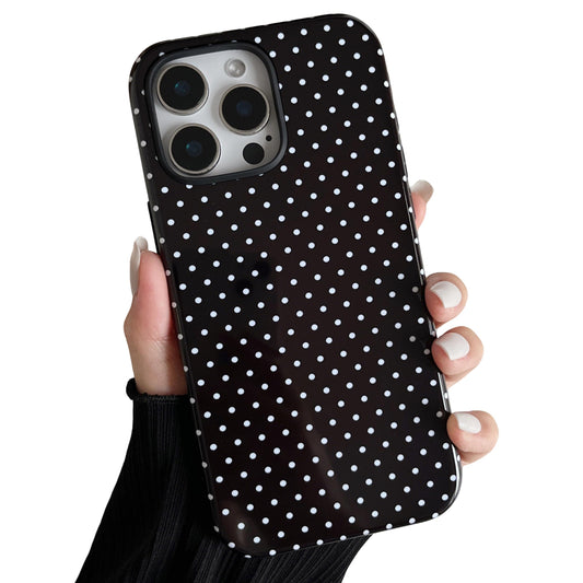 ZTOFERA Magnetic Case for iPhone 15 Pro, Polka Dot Phone Case Cute for Girl Women, Compatible with Magsafe, Hard PC+Soft TPU Pro