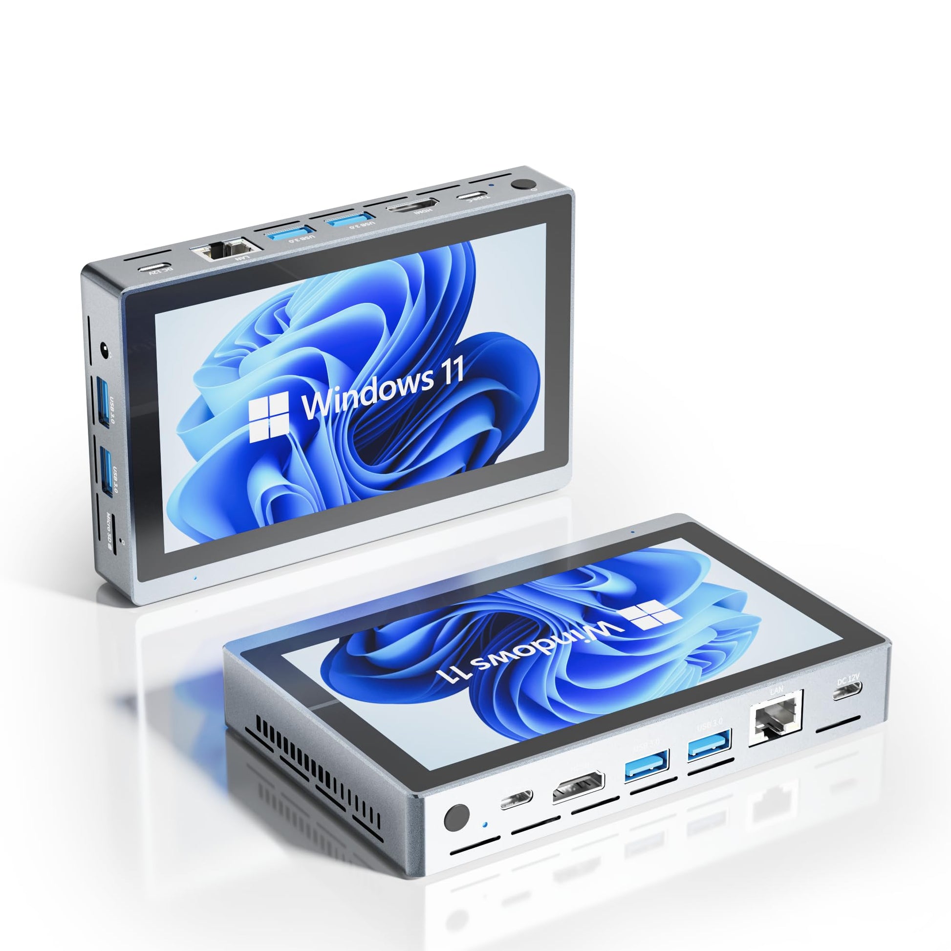 HIGOLEPC Mini PC Win 11 Pro,Celeron N5095 Mini Computer with Fan,8GB DDR4,256GB ROM,USB-C Mini PC with Screen,Micro PC WiFi 5.0