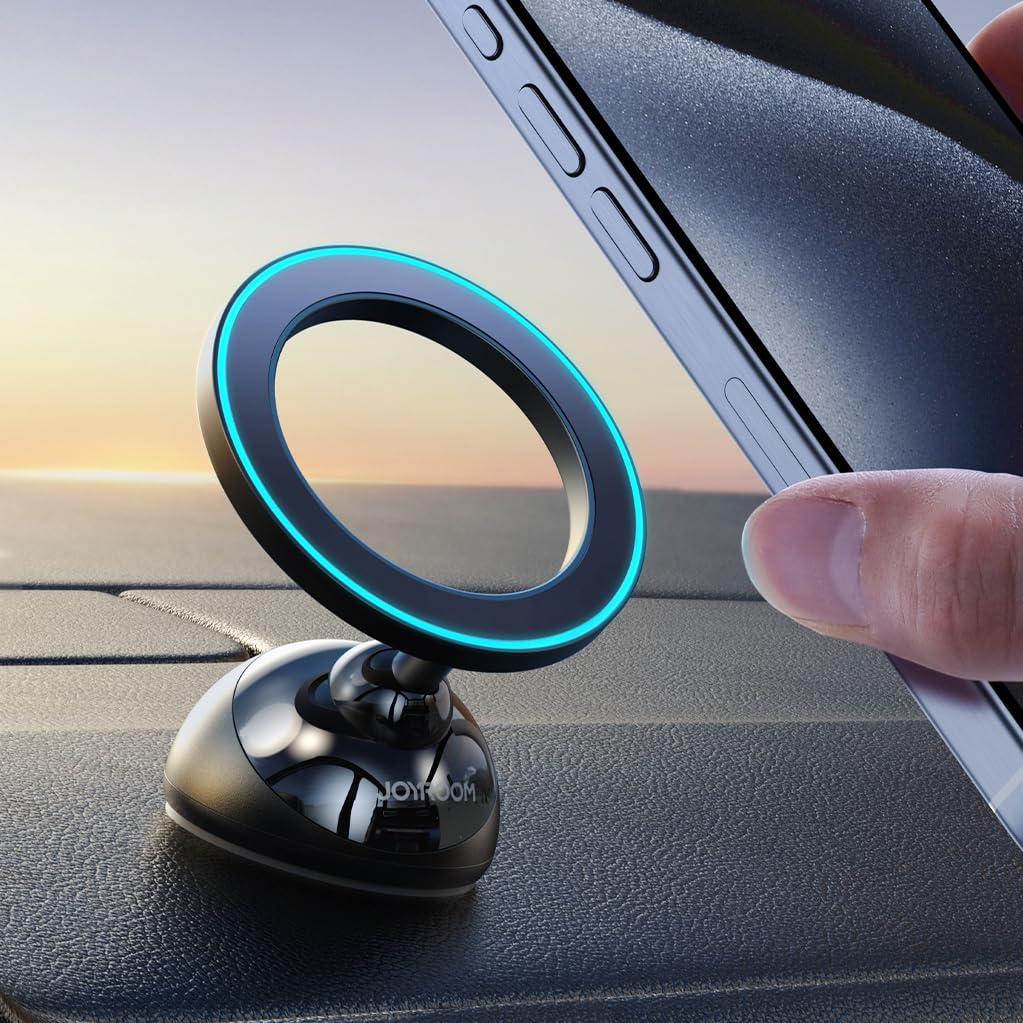 JOYROOM for MagSafe Car Mount, All-Metal Magnetic Phone Holder for Car, [Stronger Magnet] Car Magnet Phone Mount for Dash, Fit f