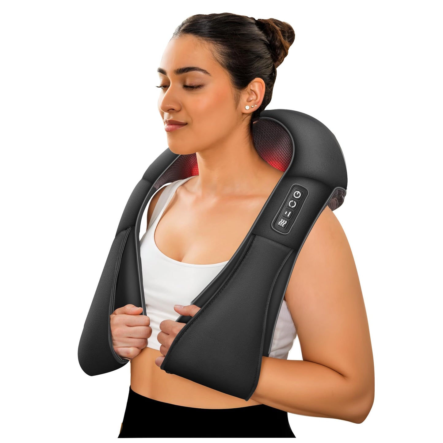 COMFIER Shiatsu Neck and Shoulder Massager,Gifts for Mom Dad,Deep Kneading Massage Pillow with Heat, Back Massager, Pillow Massa