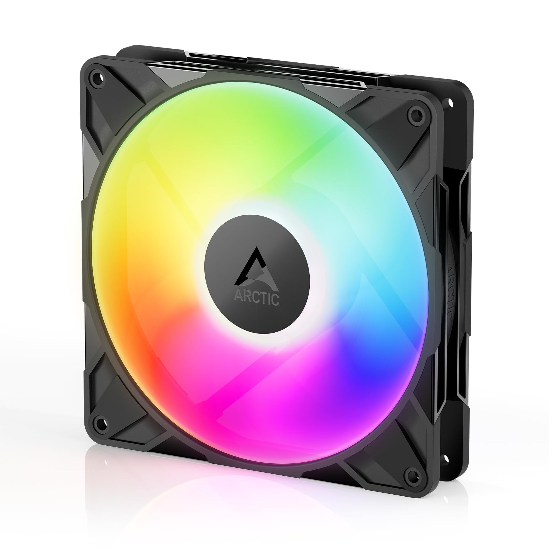 ARCTIC P14 Pro Reverse A-RGB - 140 mm Premium Fan with Reverse Airflow, PWM Fan with Y Cable Splitter, 400-2650 RPM, 0 RPM