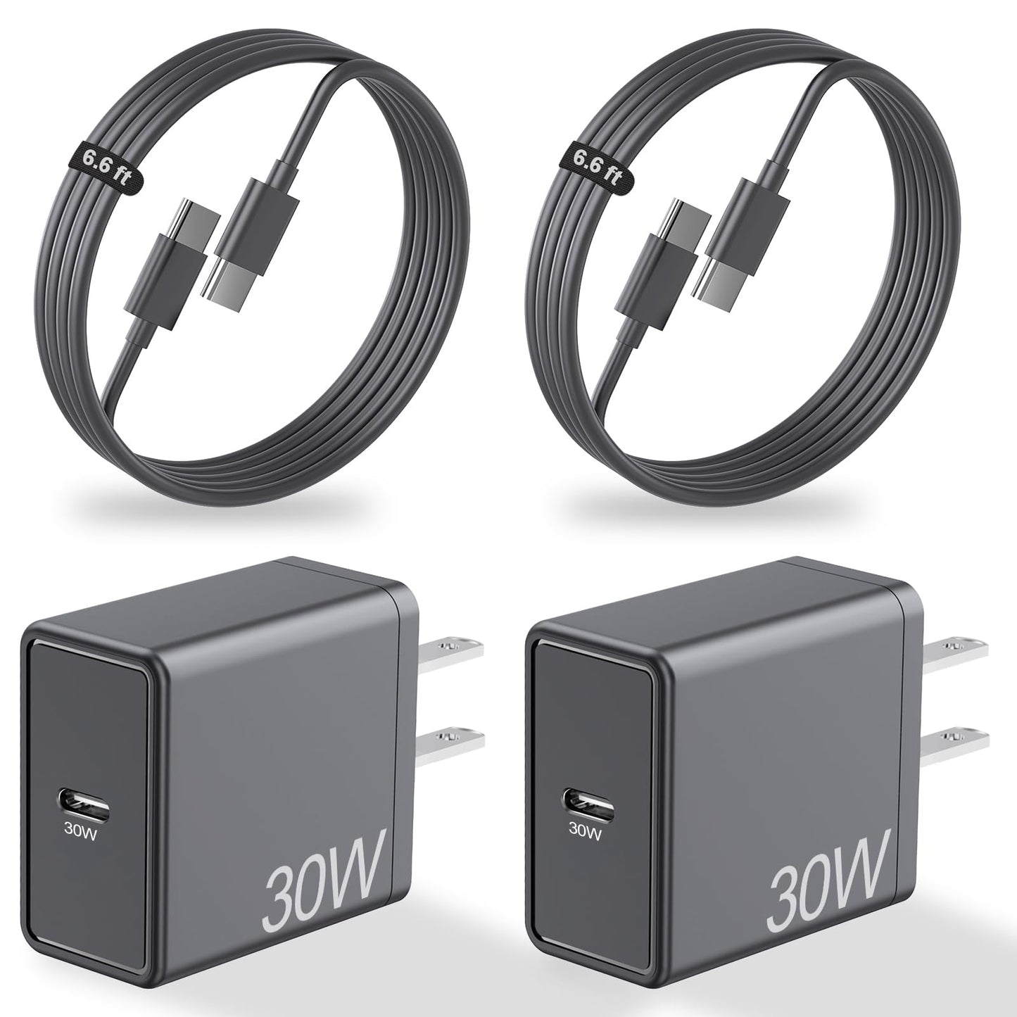 30W USB C Fast Charger Block for Google Pixel 10 Pro XL/10/9 Pro /9/8 Pro/8/7 Pro/7/6a/6 Pro/6/5a/5/4, 2-Pack Looptimo 30 Watts