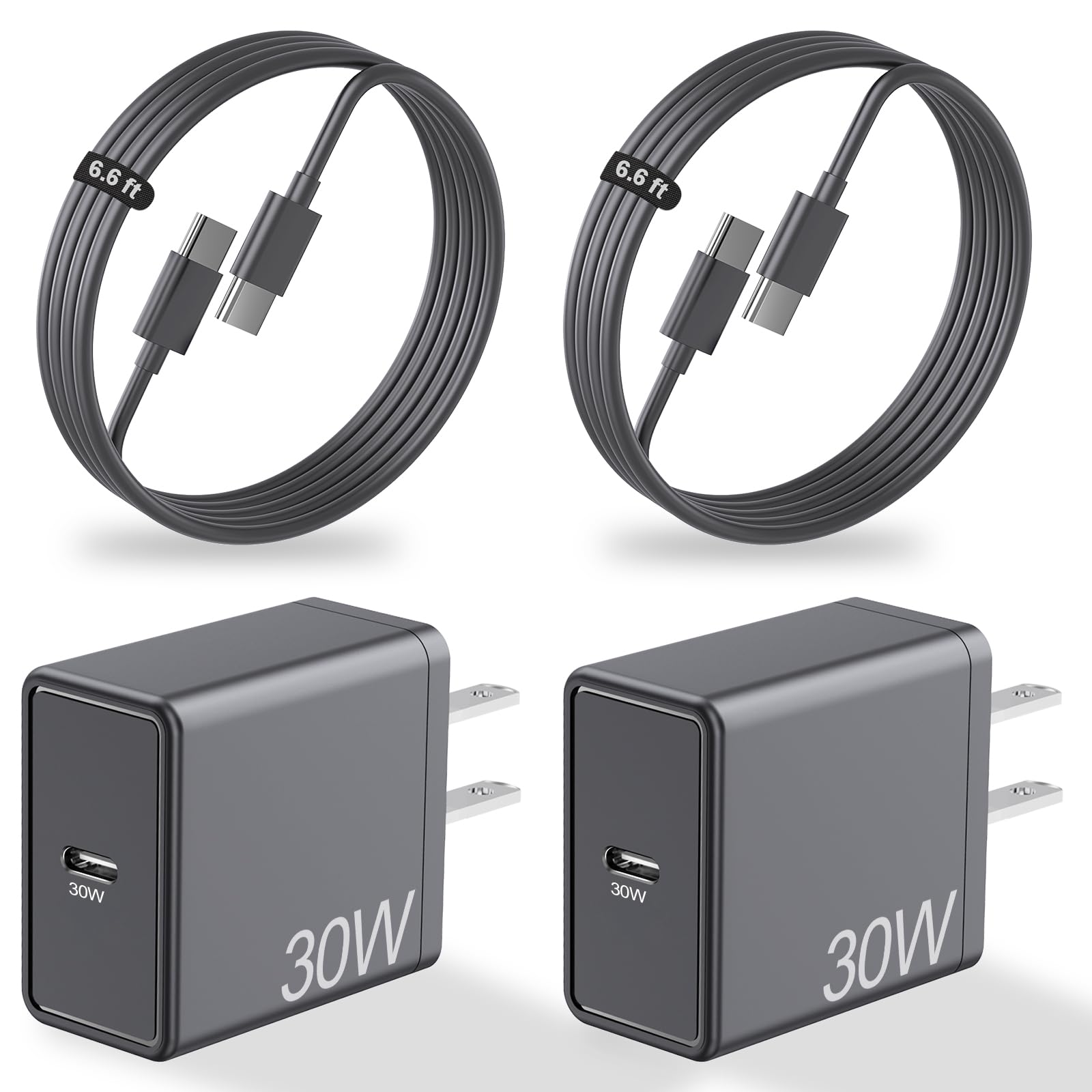 30W USB C Fast Charger Block for Google Pixel 10 Pro XL/10/9 Pro /9/8 Pro/8/7 Pro/7/6a/6 Pro/6/5a/5/4, 2-Pack Looptimo 30 Watts