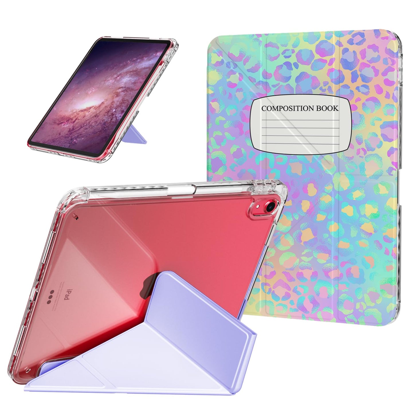 Piznernico Origami Case for iPad (A16) 11th Generation 11 Inch 2025, iPad 10th Generation Case 10.9 2022 Cover with Pencil Holde