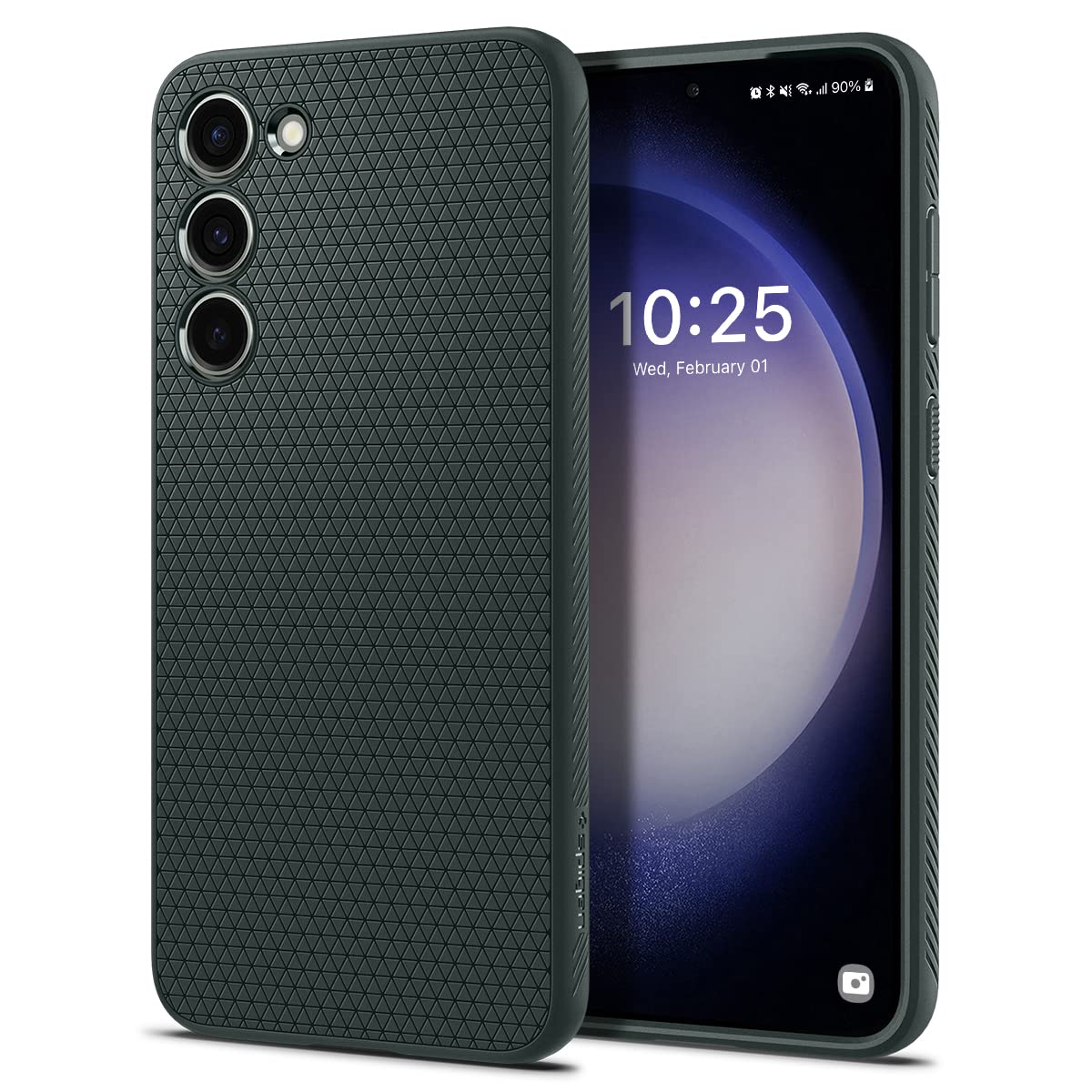 Spigen Liquid Air Designed for Galaxy S23 Plus Case (2023) [Military-Grade Protection] - Abyss Green