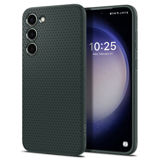 Spigen Liquid Air Designed for Galaxy S23 Plus Case (2023) [Military-Grade Protection] - Abyss Green