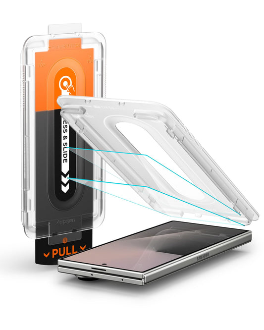 Spigen Tempered Glass Screen Protector [GlasTR EZ FIT Pro] designed for Galaxy Z Fold 7 [Case Friendly] - 2 Pack