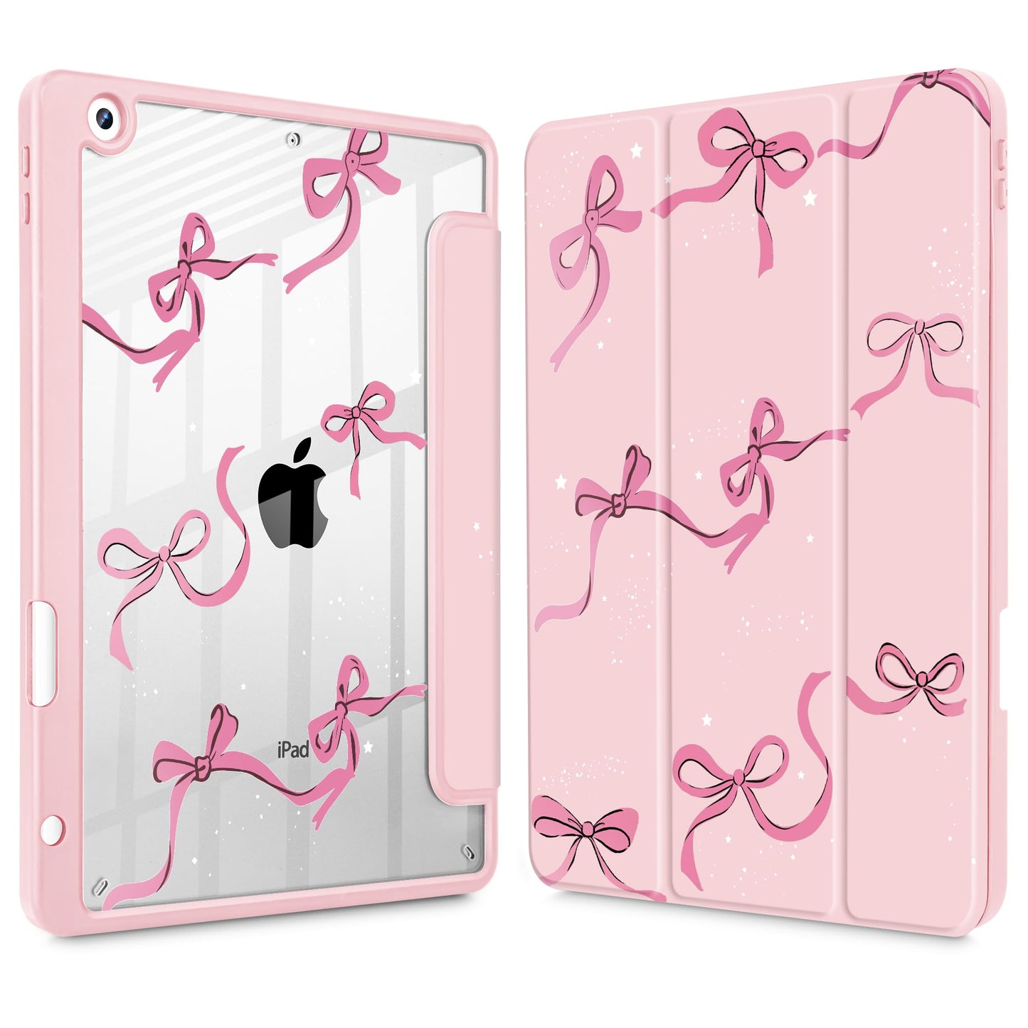 May Chen for iPad 9th Generation with Pencil Holder, iPad 8th/7th Gen Case 10.2-inch, [Penceil Holder] Trifold Stand Auto Wake/S