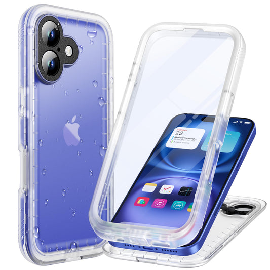 Cozycase for iPhone 16 Case Waterproof - 360 Heavy Duty with Screen/Camera Protector Shockproof IP68 Underwater Dustproof Water