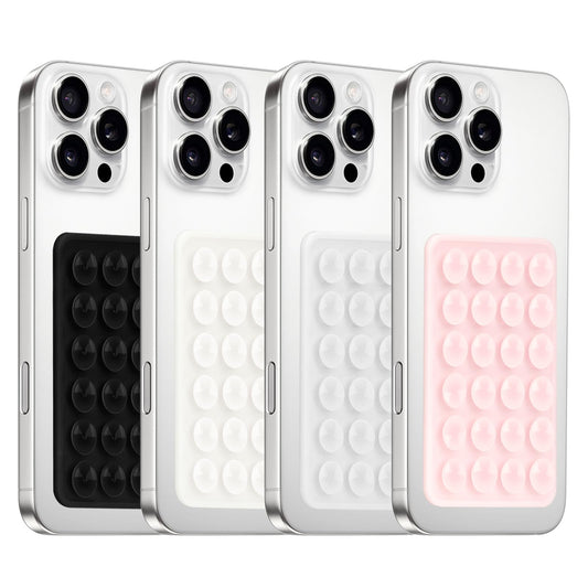 Yojaro 4Pack Silicone Suction Phone Case Mount, Silicon Adhesive Smartphones Stand Sticky, Hands-Free Phone Accessories Holder f