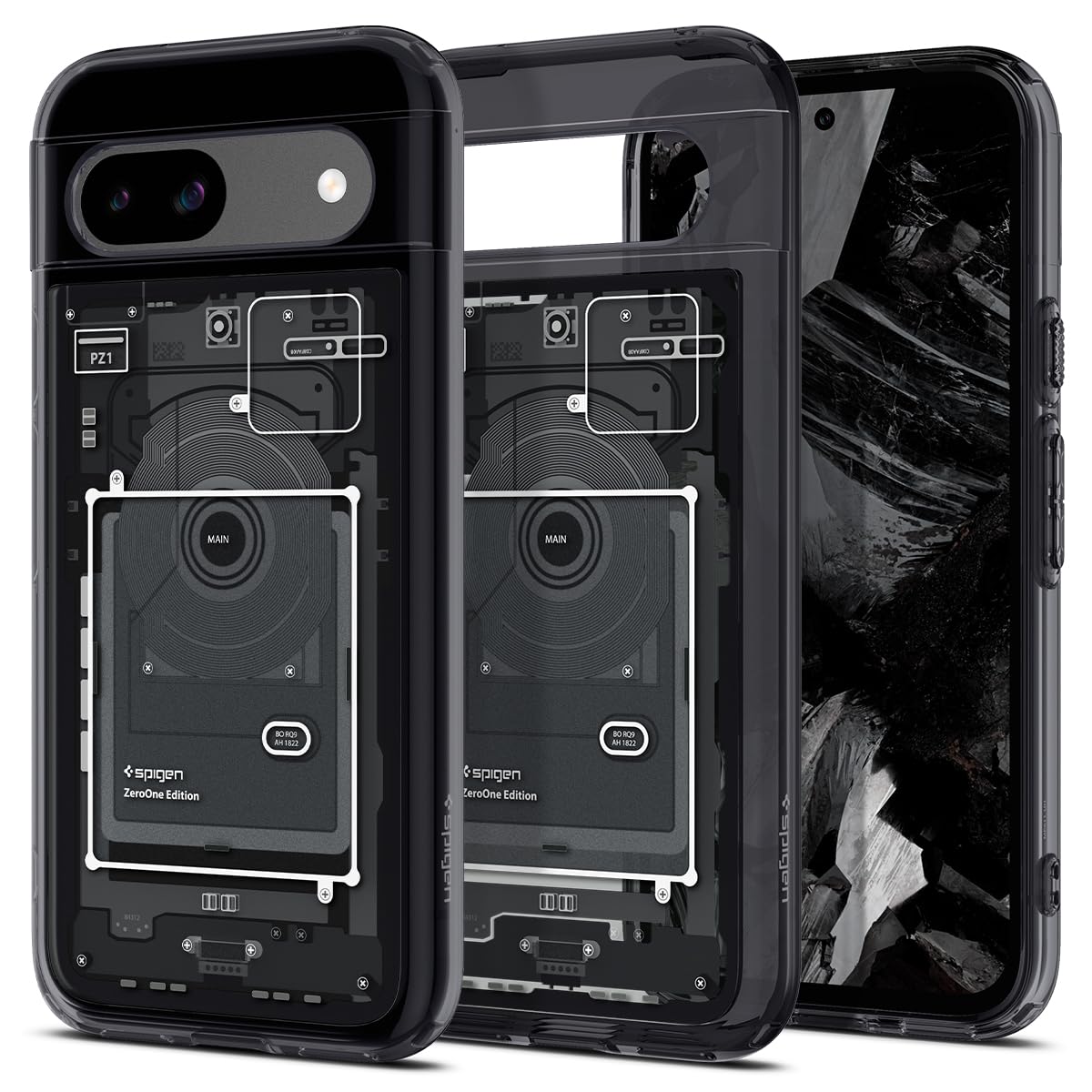Spigen for Pixel 8a Case, Ultra Hybrid (2024) [Anti-Yellowing] [Military-Grade Protection] - Zero One