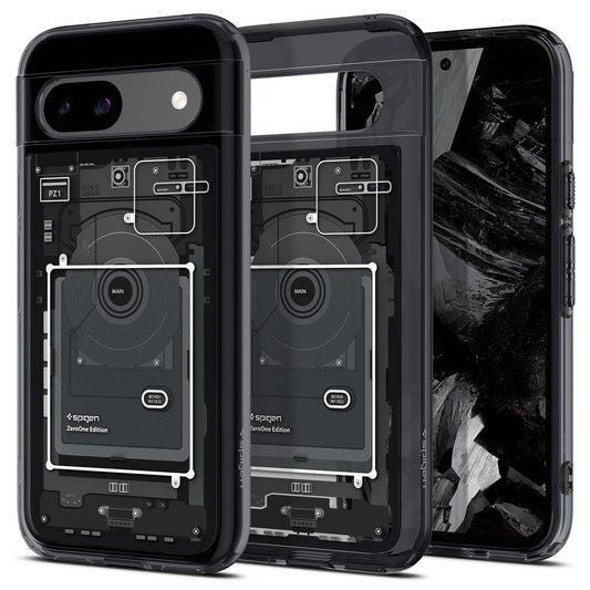 Spigen for Pixel 8a Case, Ultra Hybrid (2024) [Anti-Yellowing] [Military-Grade Protection] - Zero One