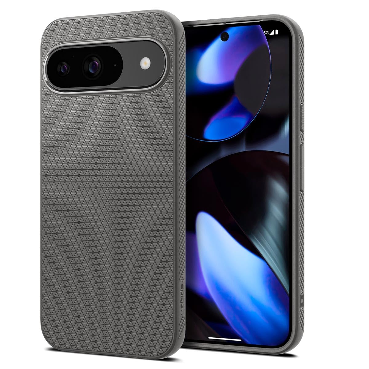 Spigen for Pixel 9/9 Pro Case, Liquid Air (2024) [No Magnet Ring] [Military-Grade Protection] - Marble Gray