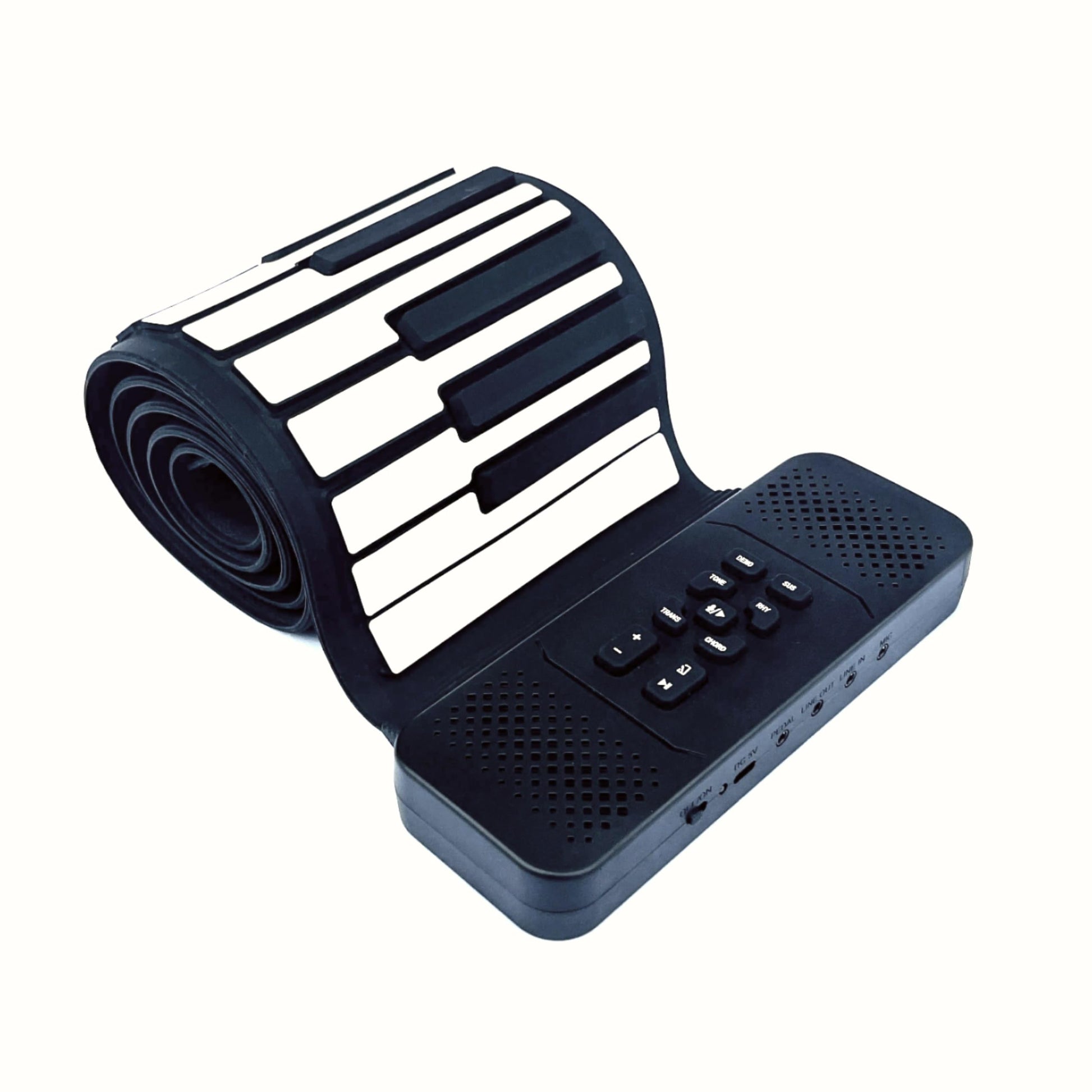 MAGICON 88 Key Roll up Piano Keyboard, pure piano sound source by France Dream, Portable Flexible, built-in both rechargeable ba