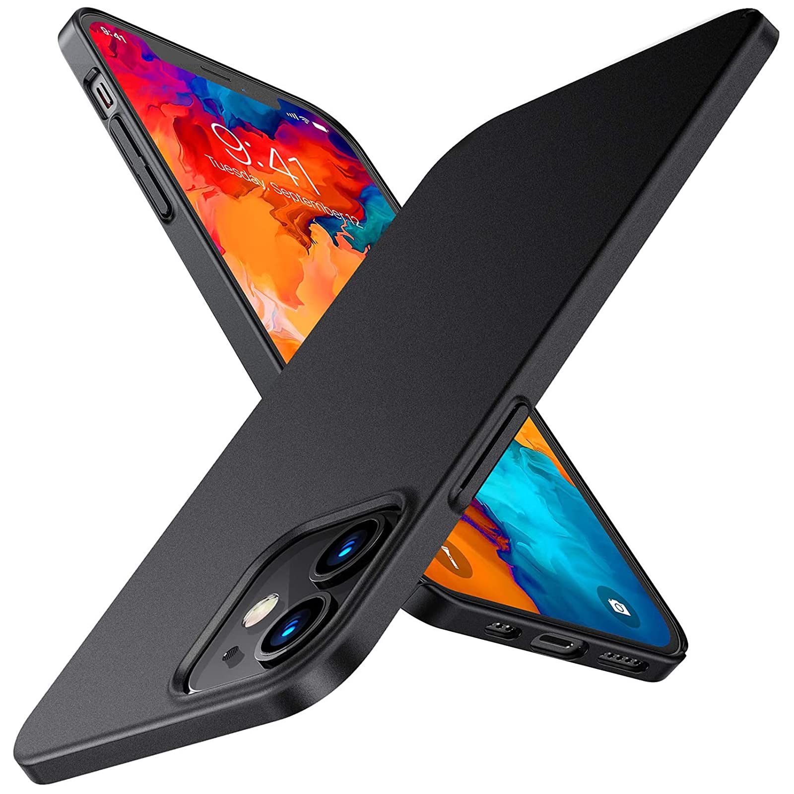 TORRAS Slim Fit for iPhone 12 Case/for iPhone 12 Pro Case, Slim Yet Protective, Lightweight Matte Anti-Scratch Hard PC Cover for