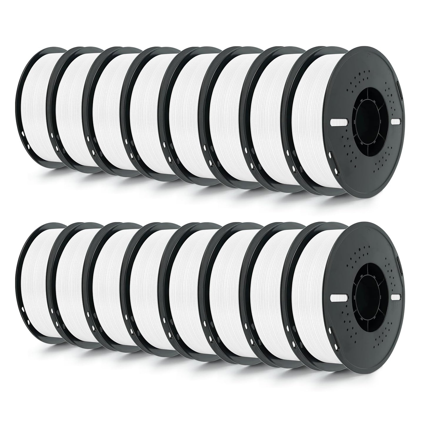 Kingroon 16KG White PLA Filament 1.75mm 3D Printer Filament Pla Filament Dimensional Accuracy +/- 0.02mm, Fit Most FDM Printer,