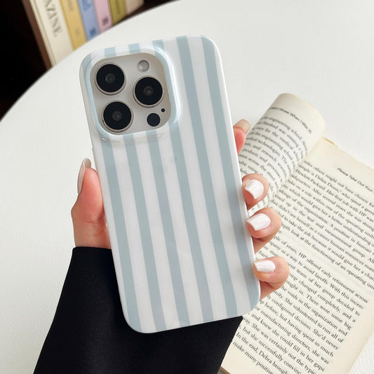 ZTOFERA for iPhone 16 Pro Max Case with Geometric Vertical Stripes,Cute Fashion Simple Line Pattern for Women Men,Soft TPU Slim