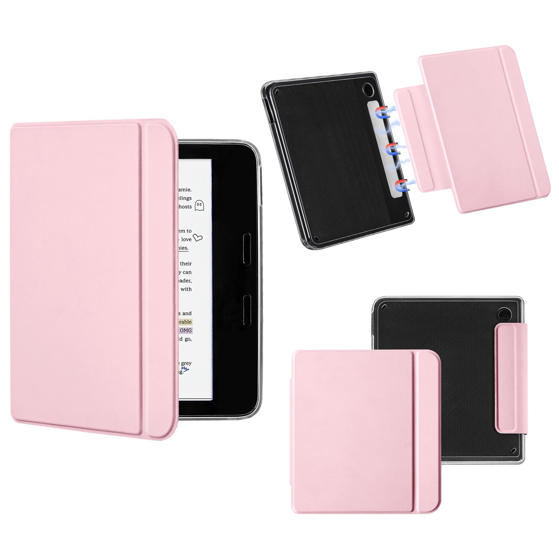 Vane Oak Magnetic Detachable Case for 7 Kobo Libra Colour (2024) / Kobo Libra 2 (2021), Slim PU Leather Case and Ultra Clear TPU